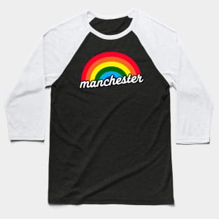 Manchester LGBT Rainbow Gay Pride Baseball T-Shirt
